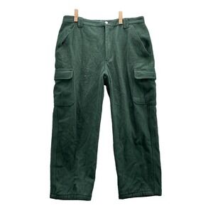 WFS Element Gear Cargo Pants Men 35x26* Forest Green Wool Blend Hunting Outdoor